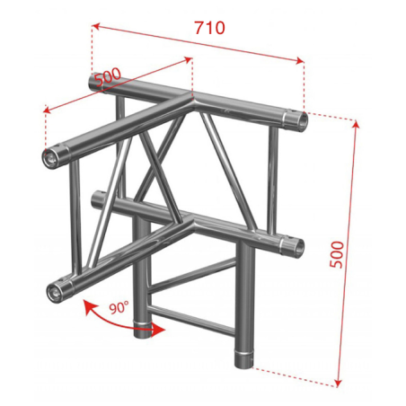 Structures Alu Echelle 290 Silver - ConteStage - AGDUO29-09