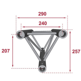 	Structures Alu Trio 290 White - ConteStage - PT29-029 W