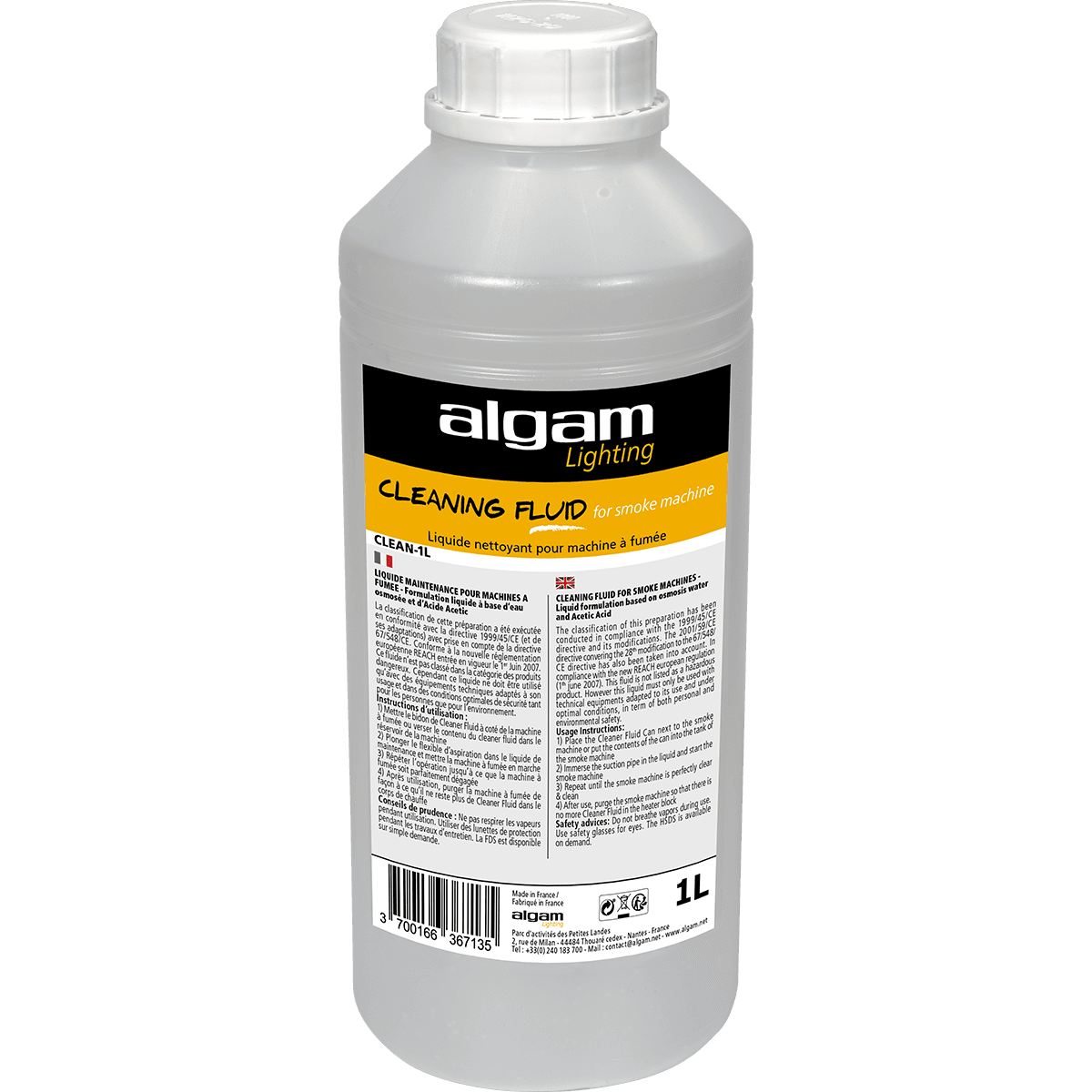 Liquide fumée - Algam Lighting - CLEAN-250ML