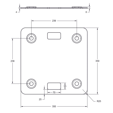 Embases Structures Alu 290 - ConteStage - TOT-BASETOP