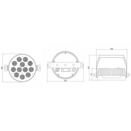 Projecteurs PAR LED - Nicols - ASTER PAR 1210