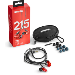 	Casques intra auriculaires - Shure - SE215 (ROUGE)