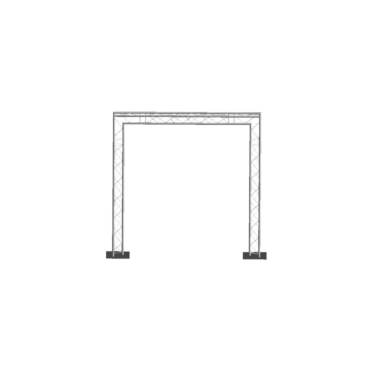 Structures Alu Grill Silver - ConteStage - PACK STRUCTURE ALU QUATRO...