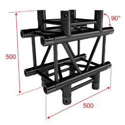 	Structures Alu Quatro 290 Charge Lourde Black - ConteStage - QUATRO-A04 BLK