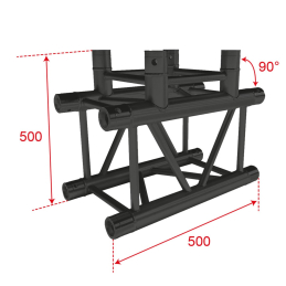 	Structures Alu Quatro 290 Charge Lourde Black - ConteStage - QUATRO-A03 BLK