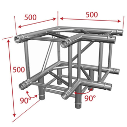 	Structures Alu Quatro 290 Charge Lourde Black - ConteStage - QUATRO-A02 BLK