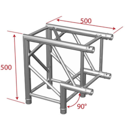 	Structures Alu Quatro 290 Charge Lourde Black - ConteStage - QUATRO-A01 BLK