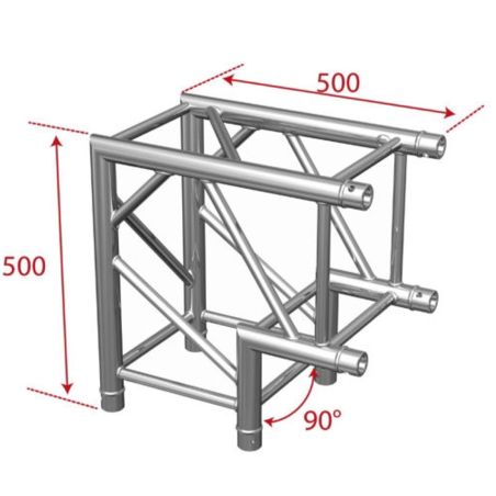 Structures Alu Quatro 290 Charge Lourde Black - ConteStage - QUATRO-A01 BLK