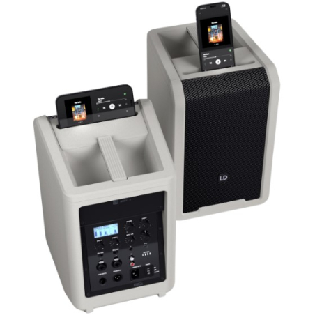 Sonos portables sur batteries - LD Systems - ANNY 8 G (Grise)