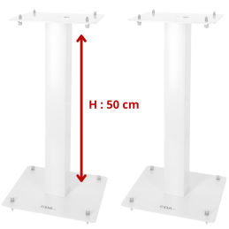 	Pieds enceintes monitoring - Enova Hifi - MAJESTY 50 WH (LA PAIRE -...