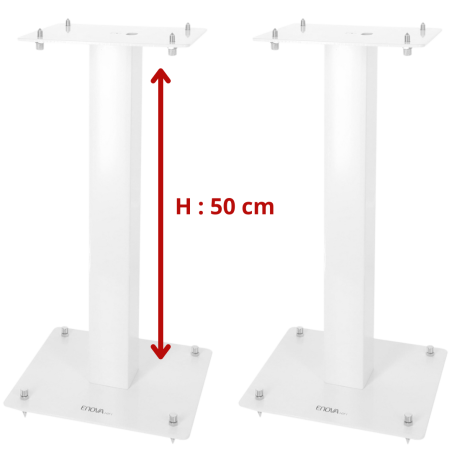 Pieds enceintes monitoring - Enova Hifi - MAJESTY 50 WH (LA PAIRE -...