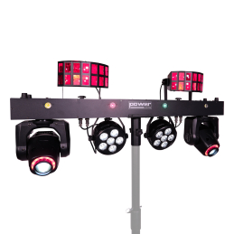 	Jeux de lumière LED - Power Lighting - Pack ZANZI-BAR FX4 + pied...