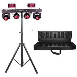 	Jeux de lumière LED - Power Lighting - Pack ZANZI-BAR FX4 + pied...