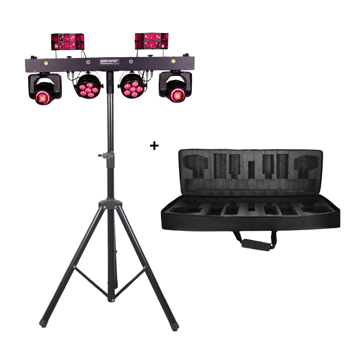 Jeux de lumière LED - Power Lighting - Pack ZANZI-BAR FX4 + pied...