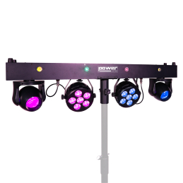 	Jeux de lumière LED - Power Lighting - Pack ZANZI-BAR FX2 + pied...