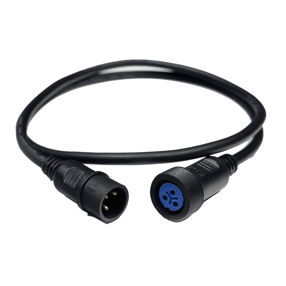 Câbles DMX éclairage XLR 3 points - Algam Lighting - DMX-IP65-HEX