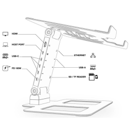 	Stands laptops DJ - Reloop - STAND HUB PRO