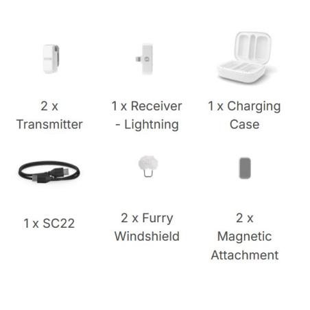 Micros pour caméras sans fil - Rode - WIRELESS MICRO LIGHTING WH