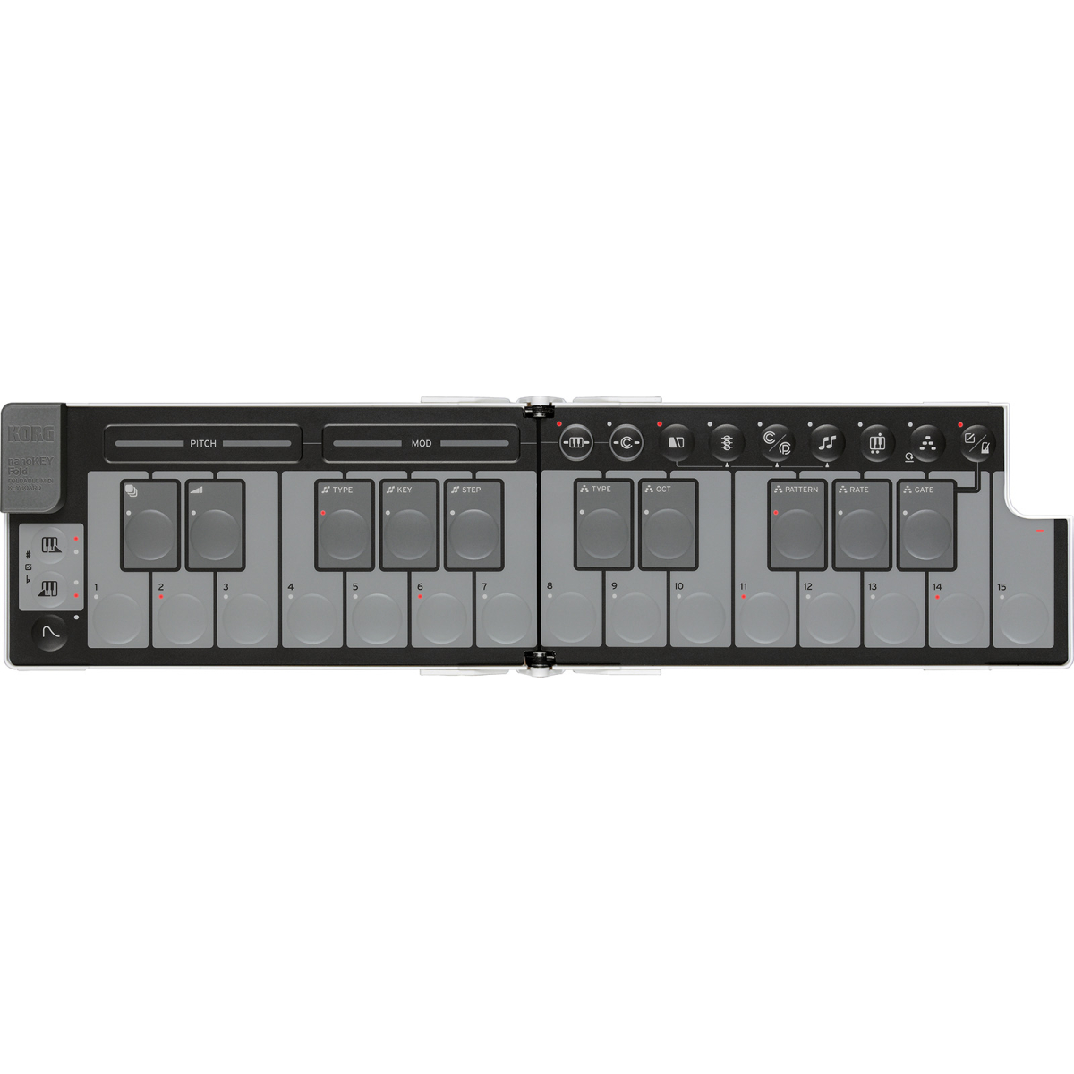 Claviers maitres compacts - Korg - NANOKEY FOLD WH