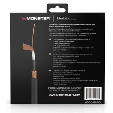 Câbles JACK / JACK - Monster Cable - PROLINK MONSTER BASS...