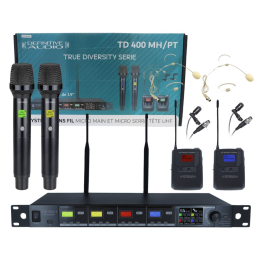 	Micros chant sans fil - Definitive Audio - TD 400 MH/PT