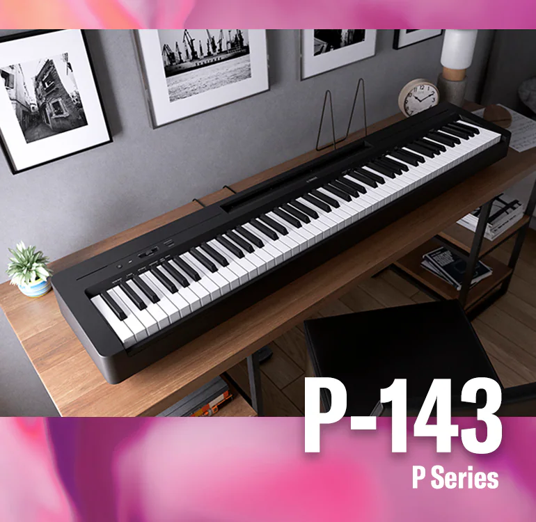 Yamaha P-143, meilleur piano numérique portable pour débutants en 2024 - Avis, test, comparatif, prix et guide d'achat